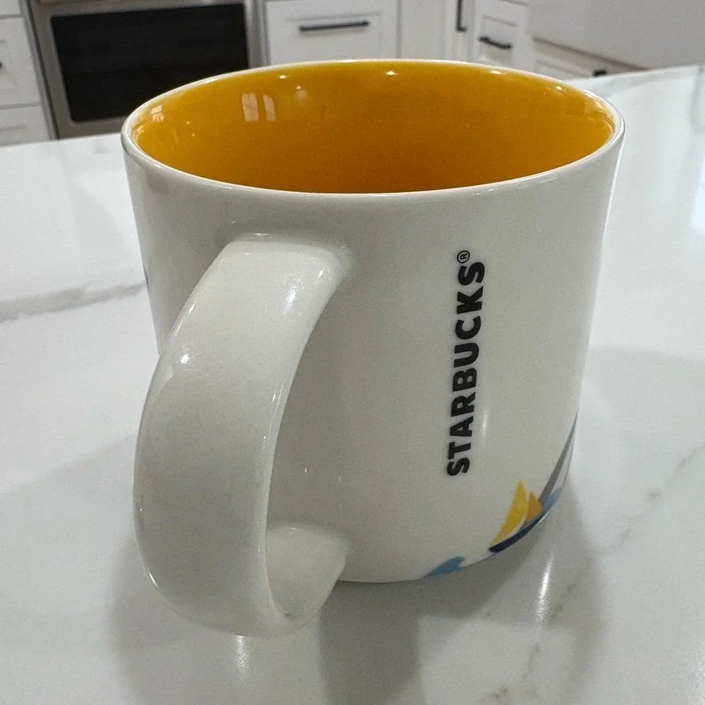 Starbucks You Are Here Maryland Mug Yellow Interior 2015‎ Collector Cup